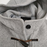 green label relaxing CBダッフルコートLONG 40 定価27500円 3625-139-1146 グレー レディース グリーンレーベルリラクシング【中古】5-1127A♪