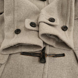 green label relaxing SCダッフルコートLONG 40 ウール 3625-139-1523 定価27500円 ベージュ レディース グリーンレーベルリラクシング【中古】5-1127A♪