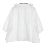 nest Robe リネンシアーフリルブラウス 01243-1143 ブラウス シャツ 24AW ホワイト レディース ネストローブ【中古】5-1022M♪