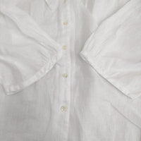 nest Robe リネンシアーフリルブラウス 01243-1143 ブラウス シャツ 24AW ホワイト レディース ネストローブ【中古】5-1022M♪ nest Robe リネンシアーフリルブラウス 01243-1143 ブラウス シャツ