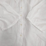 nest Robe リネンシアーフリルブラウス 01243-1143 ブラウス シャツ 24AW ホワイト レディース ネストローブ【中古】5-1022M♪