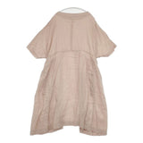 nest Robe リネン天然染め 半袖 01201-1037 ワンピース ピンク レディース ネストローブ【中古】6-0422S∞