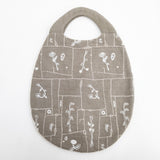 mina perhonen ws9189 garden paｔchwork エッグバッグ リネン トートバッグ ベージュ レディース ミナペルホネン【中古】5-1127G◎