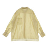 IENA シアーシャツ 製品洗い テンセルポリエステル 長袖シャツ イエロー レディース イエナ【中古】6-0326M∞
