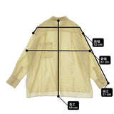 IENA シアーシャツ 製品洗い テンセルポリエステル 長袖シャツ イエロー レディース イエナ【中古】6-0326M∞