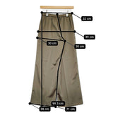 AP STUDIO 未使用 サテンプルオンパンツ 36 定価22000円 25030586218010 パンツ 25SS カーキ レディース エーピーストゥディオ【中古】5-1022M♪