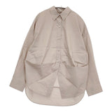 Plage R'IAM ブラウジングシャツ 定価20900円 オーバーサイズ 長袖シャツ 25SS ピンクベージュ レディース プラージュ【中古】5-1022M♪