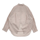 Plage R'IAM ブラウジングシャツ 定価20900円 オーバーサイズ 長袖シャツ 25SS ピンクベージュ レディース プラージュ【中古】5-1022M♪