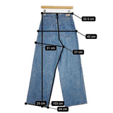 MY___ MY BASIC DENIM 定価26400円 1LDK 231-61501 デニムパンツ ブルー レディース マイ【中古】6-0124G∞