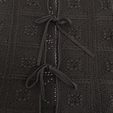 green label relaxing クロシェ2WAYベスト ウォッシャブル 定価9900円 25SS ブラック レディース グリーンレーベルリラクシング【中古】5-1022M♪