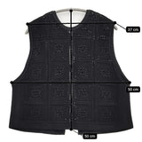 green label relaxing クロシェ2WAYベスト ウォッシャブル 定価9900円 25SS ブラック レディース グリーンレーベルリラクシング【中古】5-1022M♪