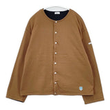 ORCIVAL W CREW NECK CARDIGAN SOLID 裏フリース OR-C0027 カーディガン キャメル レディース オーシバル/オーチバル【中古】5-1204T∞