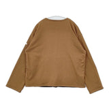 ORCIVAL W CREW NECK CARDIGAN SOLID 裏フリース OR-C0027 カーディガン キャメル レディース オーシバル/オーチバル【中古】5-1204T∞