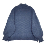 KURASHI&Trips 北欧暮らしの道具店 バスケット編みのニット 23AW ブルー レディース クラシアンドトリップス/北欧、暮らしの道具店【中古】5-1022T♪