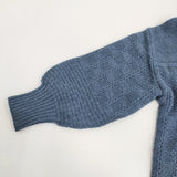 KURASHI&Trips 北欧暮らしの道具店 バスケット編みのニット 23AW ブルー レディース クラシアンドトリップス/北欧、暮らしの道具店【中古】5-1022T♪