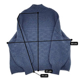 KURASHI&Trips 北欧暮らしの道具店 バスケット編みのニット 23AW ブルー レディース クラシアンドトリップス/北欧、暮らしの道具店【中古】5-1022T♪