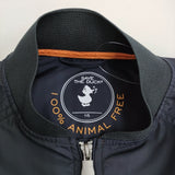 SAVE THE DUCK LIL D32105W TWIL ボンバージャケット 定価69300円 サイズ1/S ブルゾン 25SS ネイビー レディース セーブザダック【中古】5-1022M♪