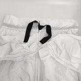 Audie a Muses メモリージップアップブラウス 定価17600円 83031-507 ブラウス シャツ ホワイト レディース オーディアミューズ【中古】5-1022M♪