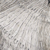 BUNZABURO なみなみ模様の輪スカーフ 絞り加工 定価33000円 シルク100％ ホワイト ブラック ブンザブロウ/片山文三郎商店【中古】5-1022G♪