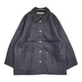 JOURNAL STANDARD L'essage デニムカバーオール 定価29700円 ジャケット 25AW ネイビー レディース ジャーナルスタンダードレサージュ【中古】5-1022M♪