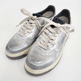 AUTRY スーパーヴィンテージ ダメージ加工 サイズ37 スニーカー シルバー レディース オートリー【中古】5-1022G♪