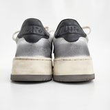 AUTRY スーパーヴィンテージ ダメージ加工 サイズ37 スニーカー シルバー レディース オートリー【中古】5-1022G♪