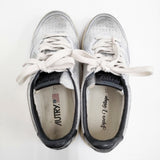 AUTRY スーパーヴィンテージ ダメージ加工 サイズ37 スニーカー シルバー レディース オートリー【中古】5-1022G♪