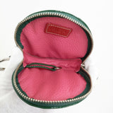 IBIZA フルータス やぎ革 マルチケース(スイカ) 定価16500円 ポーチ グリーン レッド レディース イビサ【中古】5-1022G♪