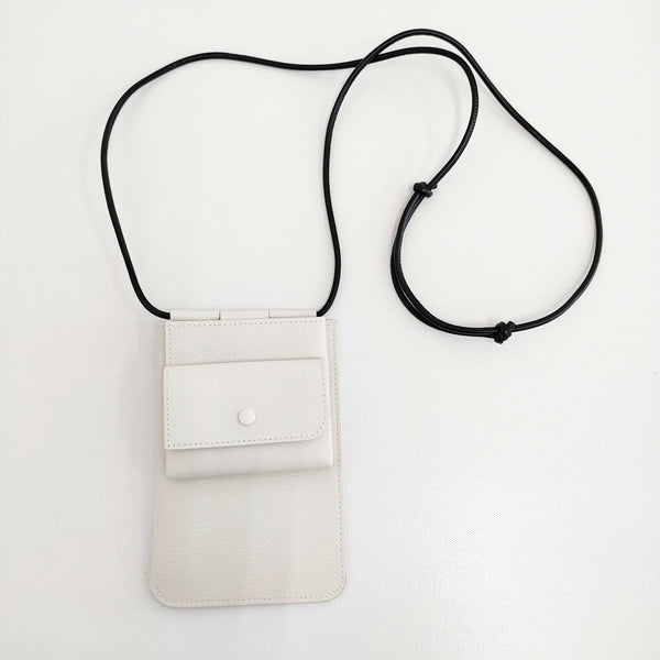 MOLINI Phone Shoulder Wallet フォンショルダーウォレット 定価42900円 財布 ポーチ オフホワイト レディース モリニ【中古】5-1022G♪