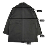 MHL. 595-3125506 WA-SHI COTTON PLAINWEAVE 和紙コットン 定価49500円 ジャケット 23SS チャコールグレー レディース エムエイチエル【中古】6-0124M∞