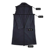 MHL. 595-9110503 コットン コート ネイビー レディース エムエイチエル【中古】6-0124M∞