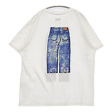 KAPITAL KOUNTRY デニムフロックＴシャツ サイズ4 KOR708SC04 半袖Ｔシャツ カットソー ホワイト メンズ キャピタルカントリー【中古】6-0512S♪