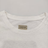 KAPITAL KOUNTRY デニムフロックＴシャツ サイズ4 KOR708SC04 半袖Ｔシャツ カットソー ホワイト メンズ キャピタルカントリー【中古】6-0512S♪