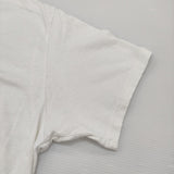 KAPITAL KOUNTRY デニムフロックＴシャツ サイズ4 KOR708SC04 半袖Ｔシャツ カットソー ホワイト メンズ キャピタルカントリー【中古】6-0512S♪