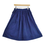 Toile Atelier d'antan 製品染め コットンヘンプ ロングスカート ネイビー レディース トワルアトリエダンタン【中古】6-0124M∞