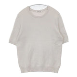 EVERYDAY I LIKE/Deuxieme Classe ハーフスリーブ プルオーバー コットン 半袖 セーター ニット ベージュ レディース エヴリディアイライク【中古】6-0601S∞
