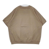 BLUE LAKE MARKET 17/-BD天竺ハーフZIPラグランプルオーバー B491011 半袖Ｔシャツ カットソー ベージュ レディース ブルーレイクマーケット【中古】6-0601S∞