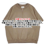 BLUE LAKE MARKET 17/-BD天竺ハーフZIPラグランプルオーバー B491011 半袖Ｔシャツ カットソー ベージュ レディース ブルーレイクマーケット【中古】6-0601S∞