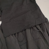 adam et Rope サステナブル Tシャツドロストドッキングワンピース GAE-03230-A ワンピース ブラック レディース アダムエロペ【中古】6-0605S∞