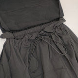 adam et Rope サステナブル Tシャツドロストドッキングワンピース GAE-03230-A ワンピース ブラック レディース アダムエロペ【中古】6-0605S∞