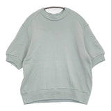 homspun ムラ糸裏毛半袖プルオーバー 定価12100円 2516547 スウェット 25SS ライトブルー レディース ホームスパン【中古】5-1022S♪