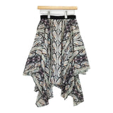 JILLSTUART シルク ペイズリー アシンメトリー 192-5220034 スカート マルチカラー レディース ジルスチュアート【中古】6-0326M∞