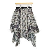 JILLSTUART シルク ペイズリー アシンメトリー 192-5220034 スカート マルチカラー レディース ジルスチュアート【中古】6-0326M∞