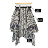 JILLSTUART シルク ペイズリー アシンメトリー 192-5220034 スカート マルチカラー レディース ジルスチュアート【中古】6-0326M∞