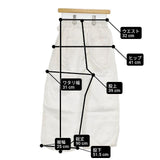 Alaris アラリス ガーデナーワイドパンツ 定価19800円 21-PT-002 日本製 リネン パンツ ホワイト レディース【中古】6-0326M∞