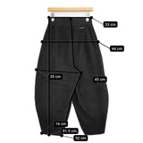 ALWEL FLEECE PEG PANTS フリースペグパンツ 定価26400円 FLEECE-6 イージー パンツ ブラック レディース オルウェル【中古】5-1127T♪