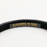 Alexandre De Paris ベルベット カチューシャ ヘアアクセサリー ブラック レディース アレクサンドルドゥパリ【中古】5-1127T◎