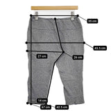 FRUITS CAKE フルーツケイク H-BERWICK クロップド丈 裏毛 サルエル風 パンツ グレー レディース【中古】6-0124M∞