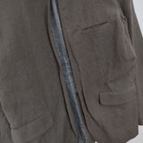 Toujours ウールリネンボタンレス ジャケット グレージュ レディース トゥジュー【中古】5-1126T∞