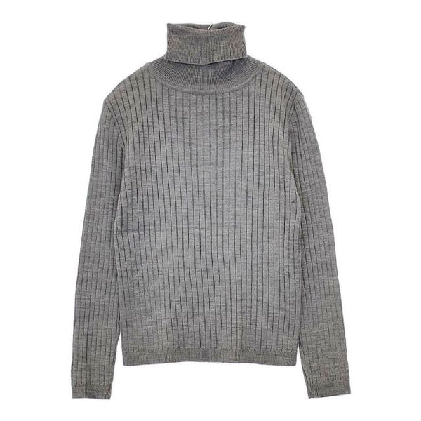 en recre タートルネックリブニット 5098509 セーター ニット グレー レディース アンレクレ【中古】5-1126T∞